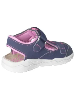 Halbsandalen "Jo" in Dunkelblau/ Rosa