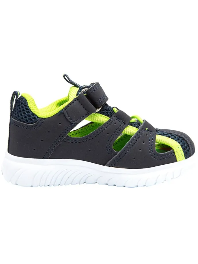 Halbsandalen "KI-Rock Lite EV" in Anthrazit/ Dunkelblau/ Grün