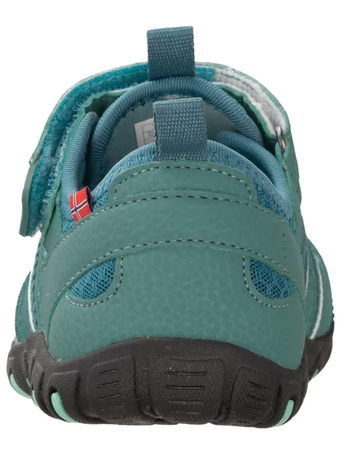 Halbsandalen "Sandefjord" in Dunkelgrün