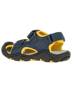 Halbsandalen "Seaturtle 2" in Dunkelblau/ Gelb