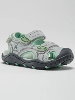 Halbsandalen "Seaturtle 2" in Grau/ Grün