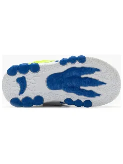 Halbsandalen "Spinosauro" in Weiß/ Blau