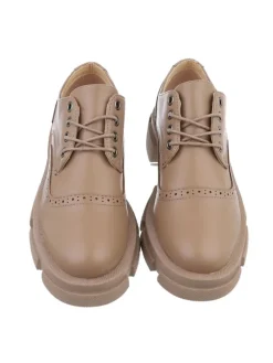 Halbschuh in Hellbraun