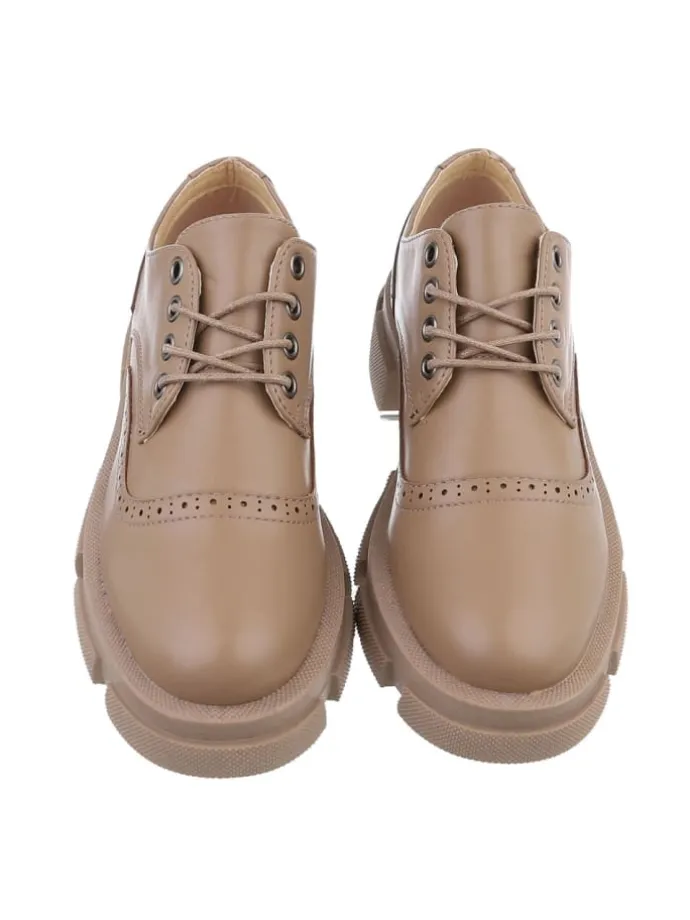 Halbschuh in Hellbraun