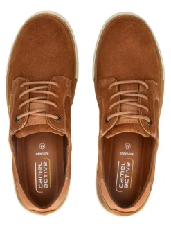 Halbschuhe in Cognac