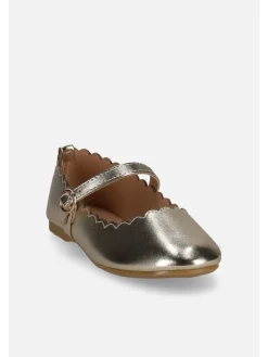 Halbschuhe in golden