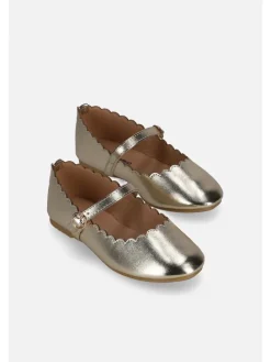 Halbschuhe in golden