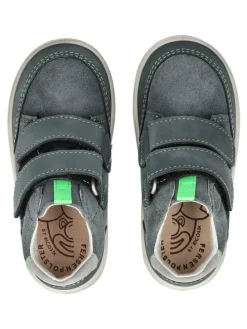 Halbschuhe in Grau/Grün