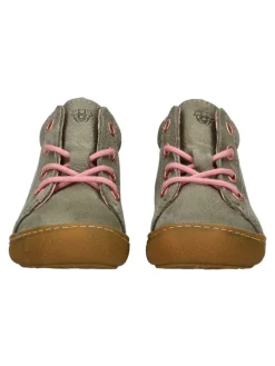 Halbschuhe in Grau/Rosa