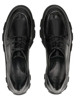 Halbschuhe in Schwarz Lack