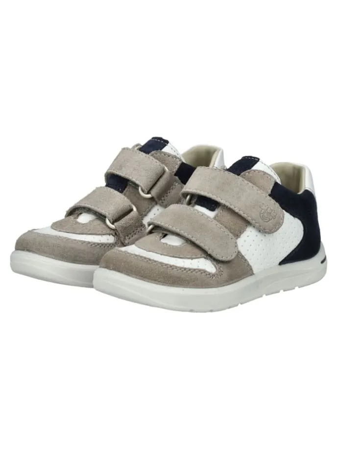 Halbschuhe in Weiß/Grau