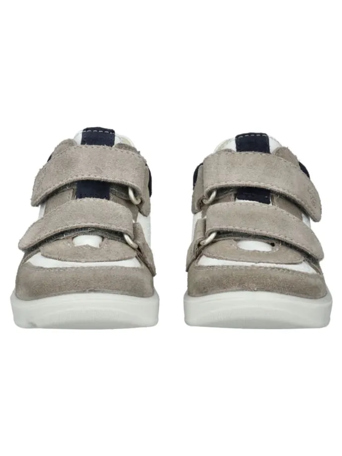 Halbschuhe in Weiß/Grau