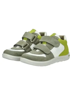 Halbschuhe in Weiß/Grün