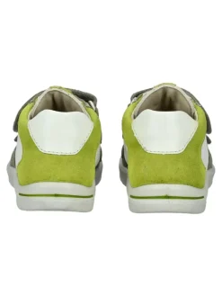 Halbschuhe in Weiß/Grün