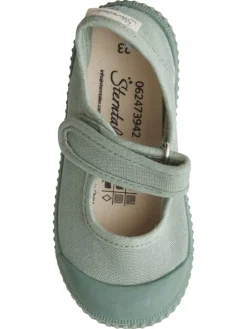 Halbschuhe uni in grün