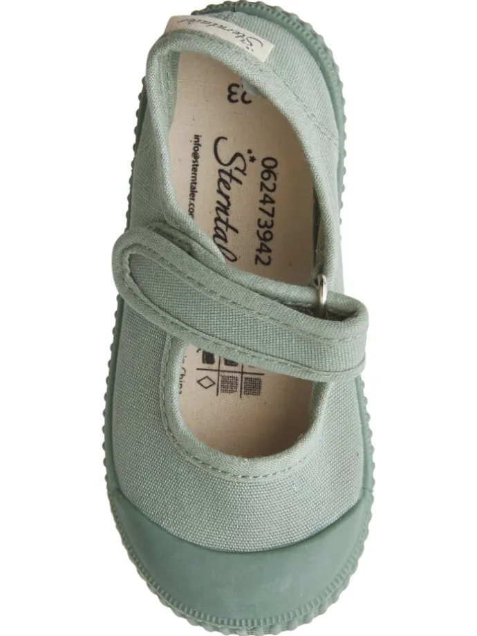 Halbschuhe uni in grün