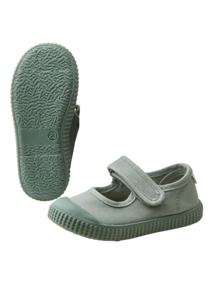 Halbschuhe uni in grün