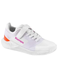 Hallen-Sport-Schuhe Kourtfly Kids in weiß/lila