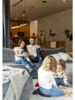 Hausschuh AL Oetz in jeansblau