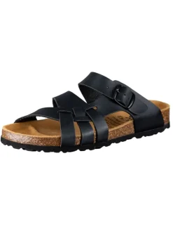 Hausschuh "Bioline Flora" in Schwarz