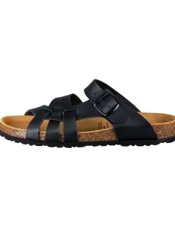 Hausschuh "Bioline Flora" in Schwarz