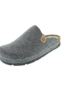 Hausschuh Grau