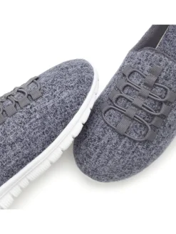 Hausschuh in blaugrau