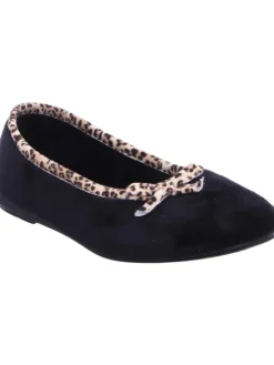 Hausschuh in schwarz