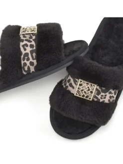 Hausschuh in schwarz