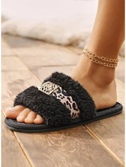 Hausschuh in schwarz