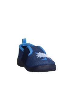 Hausschuh Monster in Jeansblau