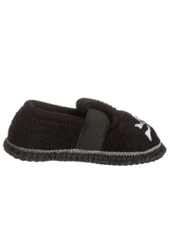 Hausschuhe "Bobby - Skull" in Schwarz