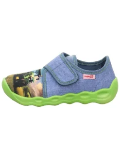 Hausschuhe "Bubble" in Blau/ Grün