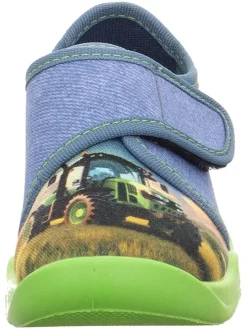 Hausschuhe "Bubble" in Blau/ Grün