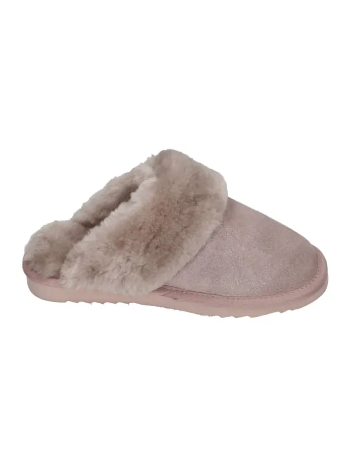 Hausschuhe COLLIE PRINT METALLIC in silberfarben