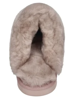 Hausschuhe COLLIE PRINT METALLIC in silberfarben