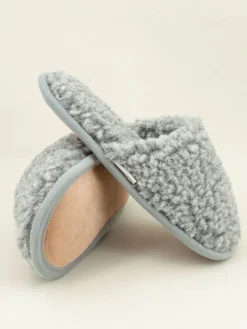 Hausschuhe "Curly" in Grau