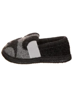 Hausschuhe "Dino" in Grau/ Anthrazit