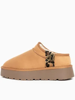 Hausschuhe "Edila" in Hellbraun