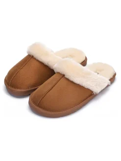 Hausschuhe "Emilija" in Hellbraun