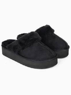 Hausschuhe "Emilija" in Schwarz