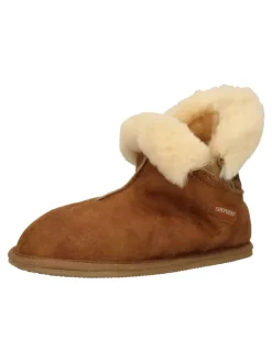 Hausschuhe in Cognac