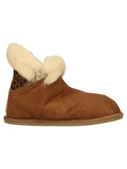 Hausschuhe in Cognac