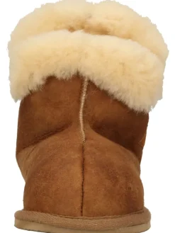 Hausschuhe in Cognac