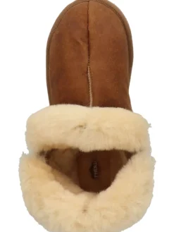 Hausschuhe in Cognac