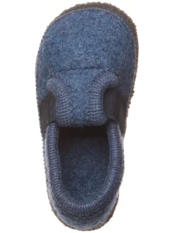 Hausschuhe in Dunkelblau/ Anthrazit