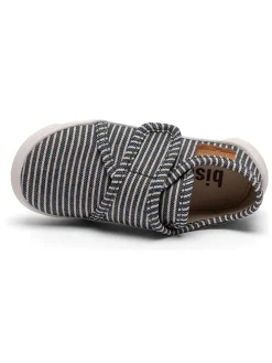 Hausschuhe in Dunkelblau/ Weiß