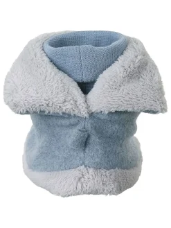 Hausschuhe in Hellblau/ Weiß