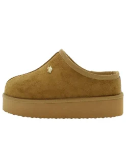 Hausschuhe in Hellbraun