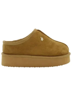 Hausschuhe in Hellbraun